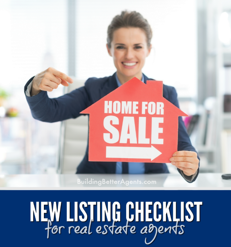 New Listing Checklists For Real Estate Agents - Building Better Agents