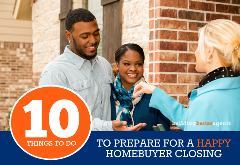 How to prepare for a successful closing with picture of home buyer couple getting their keys.