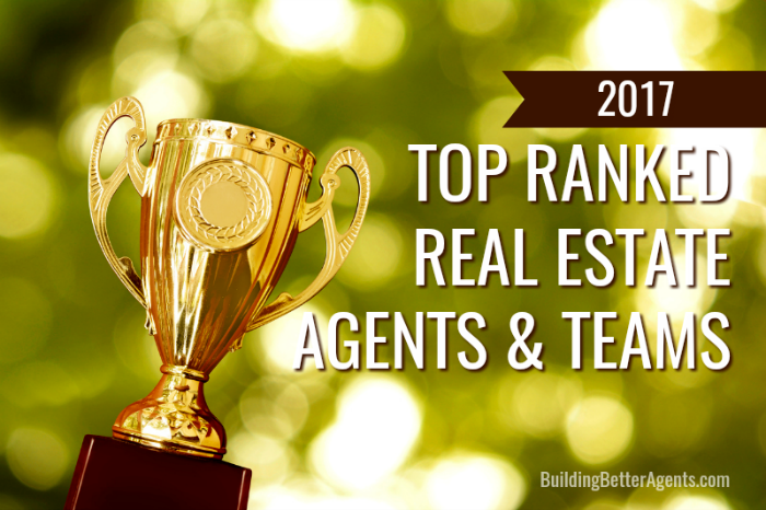 Who are the top real estate agents or real estate teams in the US?