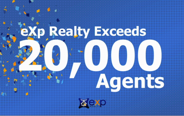 eXp Realty now has 20,000 real estate agents in NA - including New York, Texas, Georgia and California