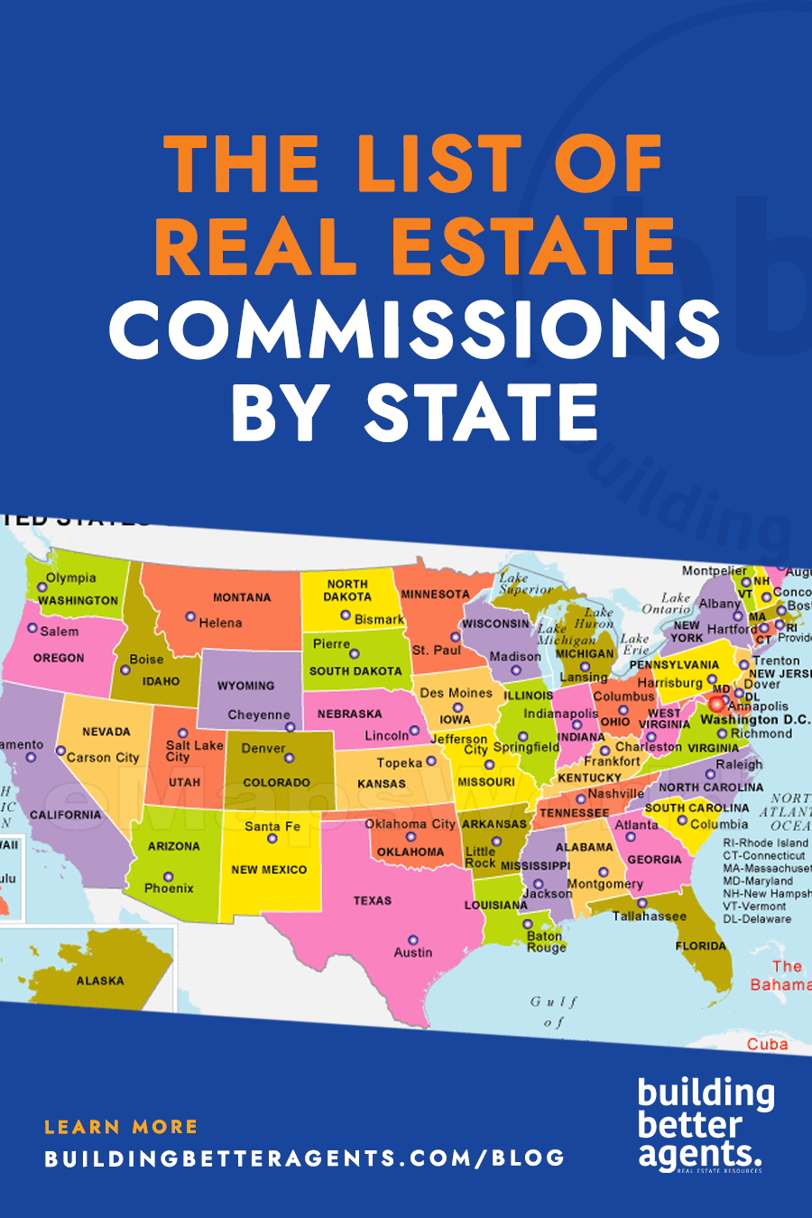 Thinking about getting your real estate license? Check out this map of all the US real estate commissions. 