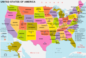 Real estate commission by state map
