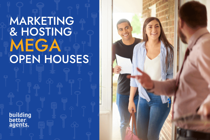 Realtor hosting a mega open house and offering tips for marketing open houses