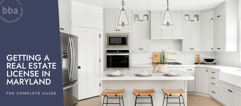 Sell charming kitchens like this one when you get your real estate license in Maryland