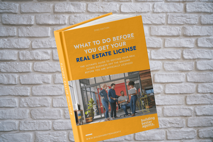 Checklist for aspiring realtors called "What to do before you get your real estate license."