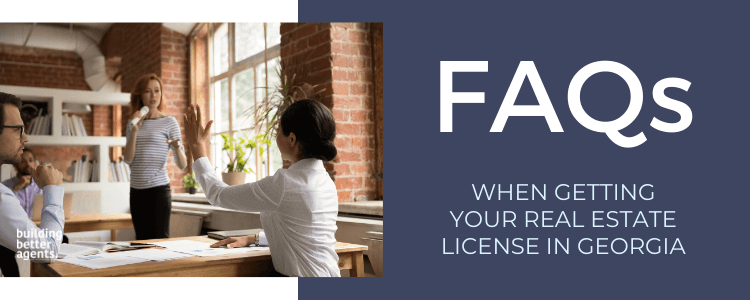 People asking questions about getting a real estate license in GA