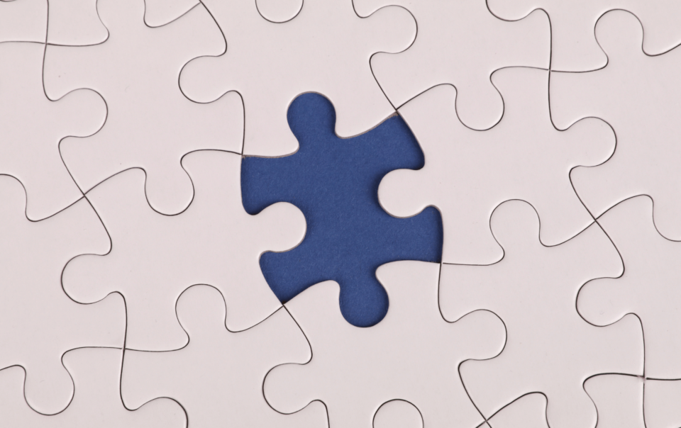 Missed opportunities - realtor putting pieces of a puzzle together