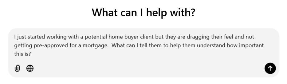 Realtor asking ChatGPT Pro for help with a difficult home buyer