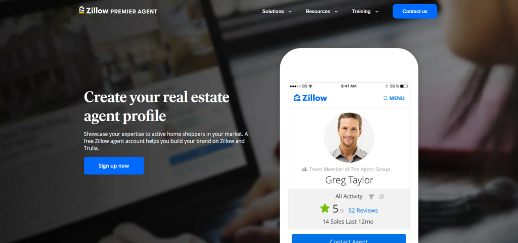 How to set up zillow agent profile