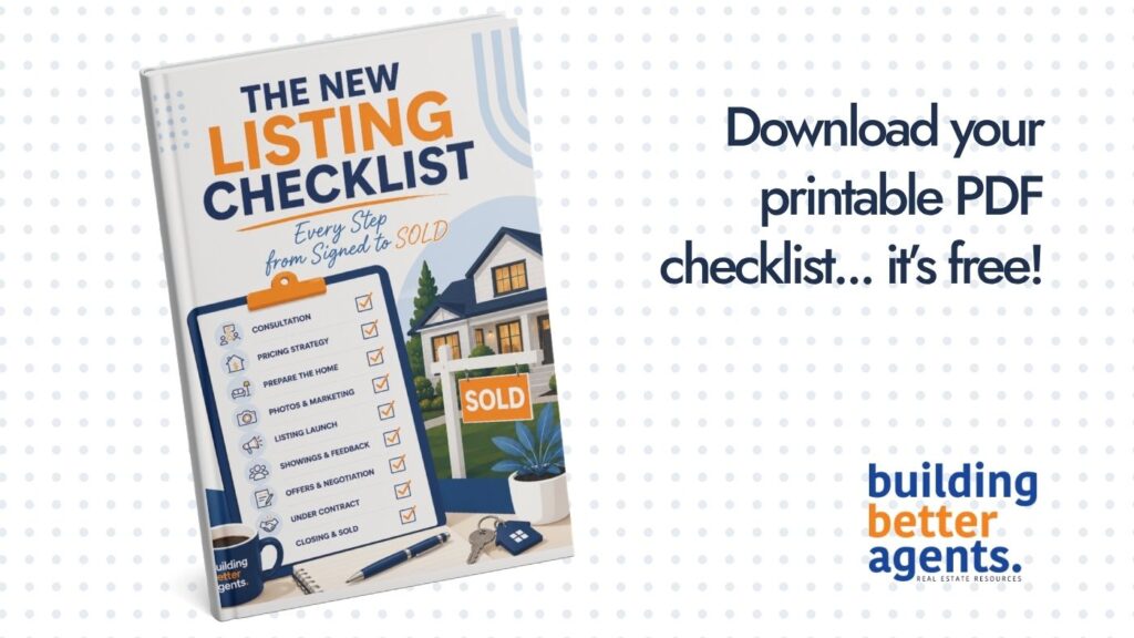 New Listing Checklist for Real Estate Agents (Updated + Free PDF)