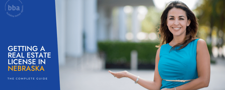 Woman who is selling homes after she become a real estate agent in Nebraska.