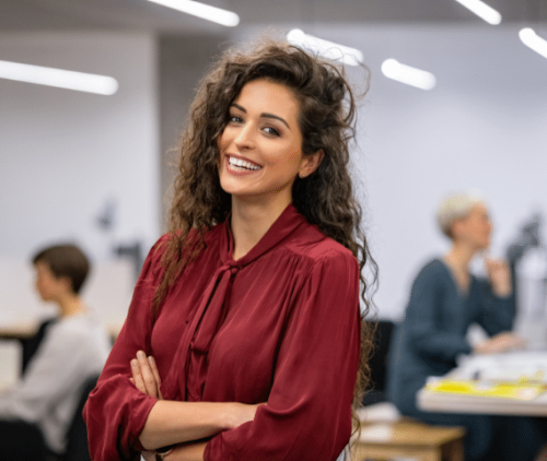 real estate agent in a training course to get licensed